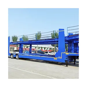 China Factory Shipping 2 Axles 3 Axles 6-10 Cars Carrier Trailer Semi Truck Trailer For Sale