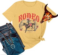 Ropa de Estilo Occidental al por Mayor para Mujer Ropa de Vaquera 100% Algodón de 180 g/m² con Estampado de Termograbado Camisetas y Tops para Dama