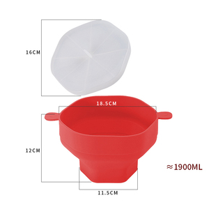 Syh171 silicona <span class=keywords><strong>palomitas</strong></span> de maíz Popper BPA libre plegable microondas <span class=keywords><strong>palomitas</strong></span> fabricante tazón microondas silicona <span class=keywords><strong>palomitas</strong></span> de maíz - Product Image 4