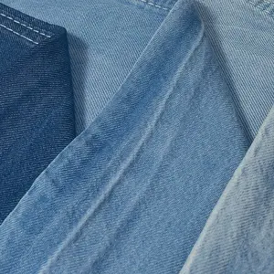 قماش جينز من Tencel Lyocell بقماش 3/1 لفافة لون أزرق وأسود قماش دينم من Tencel 100%