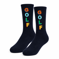 Chaussettes de sport personnalisées avec logo OEM pour hommes et femmes, en coton jacquard tricoté avec un design personnalisé pour la saison d'automne