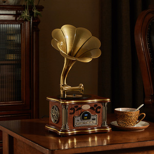 Multi Function Portable Gramophone <b>Speaker</b> With FM Radio For Home Car Use <b>USB</b> TF Card Slot Plastic Material Compact Design - Product Image 6