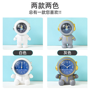 Astronaut Desk <b>Clock</b> Cute Astronaut Shape <b>Battery</b> Operated Modern Design For Graduation Gift Desktop Ornament - Product Image 4