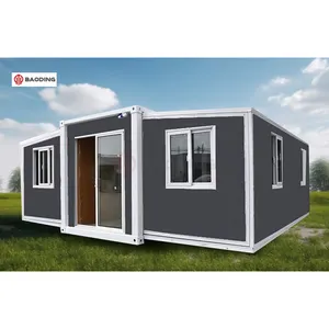 Aislamiento térmico Prefab Log Estándares australianos Sueco 3 Dormitorios Tiny On Wheels Envío Boarding House Prefab con bisagra Italia