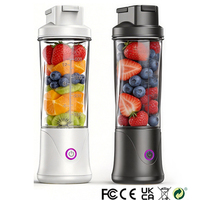Mixeur personnel pour smoothies BDL-010 3.7V 40W 450ml, tasse à jus rechargeable à 12 lames avec couvercle de boisson pour le fitness et les voyages