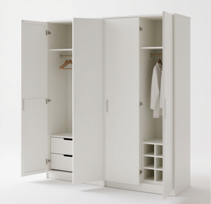 Roperos independientes de madera minimalistas modernos para dormitorio, taller, comedor, Hospital, diseño de Venta caliente, amplio almacenamiento extensible - Product Image 3