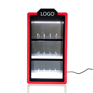 Tùy chỉnh ba lớp Acrylic hiển thị điện tử đứng hộp xì gà tủ trưng bày - Product Image 4