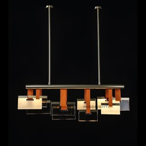 Designer's New 2025 Luxury Pendant <b>Light</b> Long LED Tricolor <b>Light</b> Source E27 Switch Control For Dining Room - Product Image 3