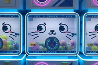 Vente en gros d'usine Jouet d'amusement Capsule Machine de jeu Chat de dessin animé Distributeur automatique d'œufs torsadés à vendre
