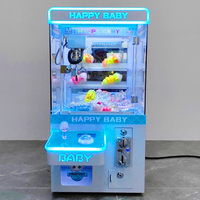 Machine de jeu d'arcade à pièces de monnaie, petite, bon marché, mini-grue à peluches avec accepteur de billets pour enfants, vente en gros d'usine