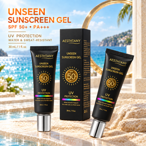 AESTHTANY Crema Solare Invisibile 50+ PA+++ a Marchio Privato, Cruelty-Free, Vegana, Senza Residui Bianchi, Resistente all'Acqua e al Sudore, per il Viso - Product Image 1