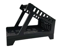 Porte-étiquette pour rouleaux et étiquettes pliables en éventail Design élégant Imprimante thermique Accessoire universel externe Code à barres Expédition de bureau