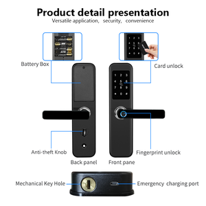 14 ans de propriété d'usine en Chine, serrures de porte intelligentes haut de gamme pour hôtels, spécialement conçues pour les hôtels étoilés et les projets immobiliers - Product Image 5