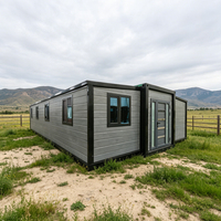 Villa mobile préfabriquée de luxe, 2 à 3 chambres, maison modulaire pliable, maison conteneur préfabriquée extensible de 20, 30 ou 40 pieds