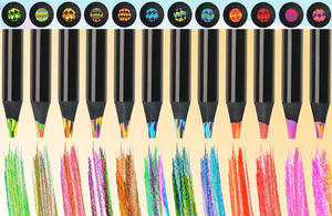 Cadeau scolaire Crayons arc-en-ciel jumbo de couleurs mélangées de qualité supérieure Crayons arc-en-ciel multicolores pour enfants - Product Image 4