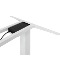 Bureau debout moderne en métal intelligent à double moteur, table d'ordinateur électrique réglable en hauteur, cadre pour bureau à domicile