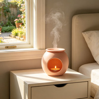 Brûleur d'encens et de cire fondue en céramique mate, style nordique, pour huiles essentielles et aromathérapie, usage domestique et hôtelier, articles décoratifs d'encens, Chine