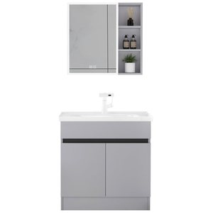 Mueble de baño de lujo resistente al agua, ignífugo, antibacteriano, diseño y tamaño personalizados - Product Image 6