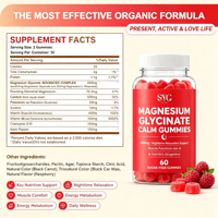 Suplemen Permen Kunyah SYC BIO Magnesium Glycinate untuk Kesehatan & Vitalitas Sehari-hari, 60 Permen Kunyah Bebas Gula, Label Pribadi