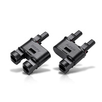 Adaptateur de panneau solaire 4-en-1 NSPV, connecteur de contact en cuivre compatible photovoltaïque de type T, mâle/femelle