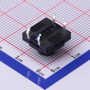 TS-1010DGD-BR07526 Tactile Switch Through hole-4P,12x12mm Switch Single Pole Single Throw Round Button 2.6N Through Hole - Product Image 2