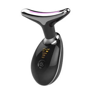 22 Elektrische tragbare intelligente sonic Hochfrequenzvibration Gesicht- und Nackenlifting-Massagegerät ABS-USB wiederaufladbar Delphin-Design 2.5 W - Product Image 2