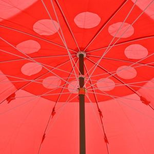 Sombrilla de Playa y Jardín Portátil, Multiusos, Color Rojo, 150 cm, con Ventilación y Protección UV - Product Image 2
