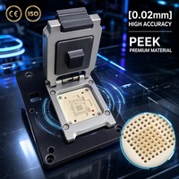 Support de test BGA IC personnalisé, pas de 0,5 mm, avec broches Pogo, pour puce semi-conductrice, dispositif de test à température extrême