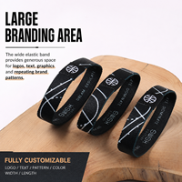 Maßgefertigte Elastische Armbänder mit Logo Markenkarte Holografische Verpackung für Veranstaltungen Einzelhandel Werbegeschenke