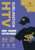 Feuilles de vinyle de sublimation HTV en gros pour couleurs foncées, film de transfert mat A4, fournisseur de presse à chaud pour logos OEM