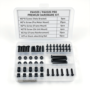 Kit de tornillos 6 en 1 para Pavo20 Pro y la serie <span class=keywords><strong>Pavo</strong></span>, incluye tornillos M2 para el marco del motor, montaje Vista y tuercas M2 - Product Image 1