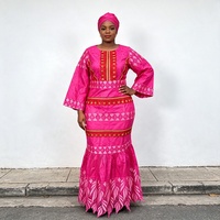 Robe Boubou africaine élégante de haute qualité avec broderie, ensemble de robes maxi de banquet pour femmes, nouvelle collection 2027, K1416