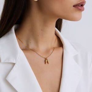 Collier en acier inoxydable avec pendentif animal de la série Océan : Conque, Hippocampe, Poisson – Chaîne décontractée pour clavicule - Product Image 3