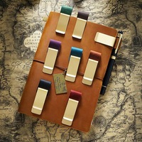 Pince à billets multifonctionnelle en métal, accessoire pour carnet, pince à stylo, pince de lecture pour étudiant, personnalisation en gros