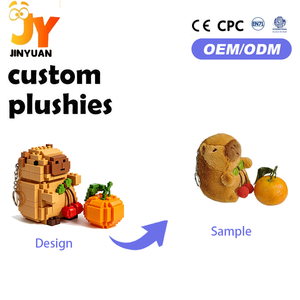 Mascota <span class=keywords><strong>de</strong></span> Peluche Premium en Oferta, Hecha a Mano, Personalizada, Suave, Pequeña, Capibara Kawaii, Figura Infantil, Juguete <span class=keywords><strong>de</strong></span> Peluche Personalizado - Product Image 1