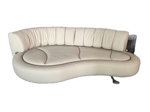 Divano Lamb per Grande Salotto Familiare, Arredamento Semplice, Divano Girevole in Pelle Morbida, Set per Soggiorno, Mobili per la Casa - Product Image 1