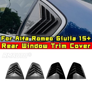Garniture de fenêtre triangulaire arrière de type « Shark Cheek » pour Alfa Romeo Giulia 2015+ – Cache de garniture de fenêtre latérale arrière – Accessoires automobiles - Product Image 3