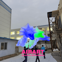 Dragon gonflable publicitaire le plus vendu, Marionnette gonflable LED en forme de dragon, Marionnette à main LED en forme de dragon