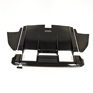 Pour <span class=keywords><strong>BMW</strong></span> G80 G81 M3 G82 G83 M4 Competition CS 2020-2026, diffuseur de pare-chocs arrière inférieur en carbone style RSC, séparateurs latéraux, couvercle - Product Image 5