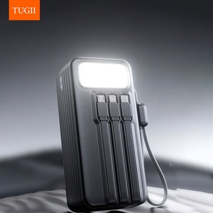 Batterie solaire portable TUGII 30000mAh avec charge rapide Micro <span class=keywords><strong>USB</strong></span> et <span class=keywords><strong>USB</strong></span>-C, affichage LED, idéale pour le camping - Product Image 3