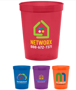 Gobelet de stade personnalisé avec logo, 16 oz, lisse, pour bière, mariage, fête, événement de remise de diplôme, promotion, impression couleur intégrale - Product Image 1