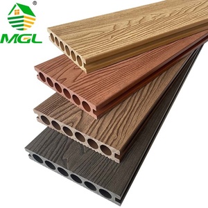 Planche de <span class=keywords><strong>terrasse</strong></span> composite WPC 3D gaufrée 140x25mm à trous ronds, anti-UV, pour extérieur, jardin et <span class=keywords><strong>terrasse</strong></span> - Product Image 1