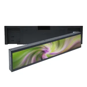 Màn hình LCD kéo dài loại thanh kỹ thuật số biển siêu thị Kệ cạnh Video hiển thị Máy nghe nhạc