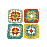 Classique fait à la main crochet motif mamie crochet carré crochet caboteur bricolage vêtements accessoires