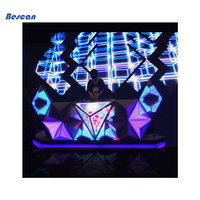 Écran LED à pas de pixel fin P5 pour cabine de DJ, panneau mural vidéo LED 3D, prix, écran LED pour cabine de DJ