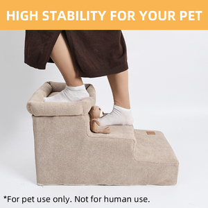 Waschbare Haustier-Treppe für Hunde - Weiche Polyester-Hundetreppe mit Abnehmbaren Bezügen - Product Image 6