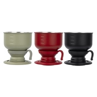 Kit de brassage de café portable en acier inoxydable pour le camping en plein air et les voyages