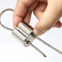 Fixation personnalisée de haute qualité réglable sécurité en aluminium boucle câble pince OEM