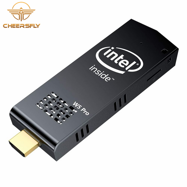 Cheersfly W5 Pro Quad Core Fanless Mini PC Stick 2GB/4GB DDR3 32GB/64GB SSD+HDD Business Home Portable WiFi Multi-Region New