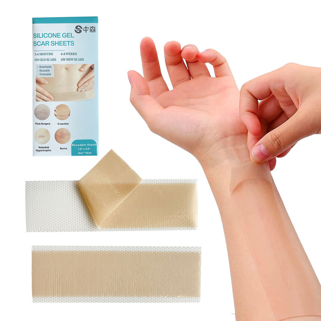 Silicone Gel Scar Patch Skin-Friendly Breathable Professional Scar Treatment Self-Adhesive Wound Dressings
